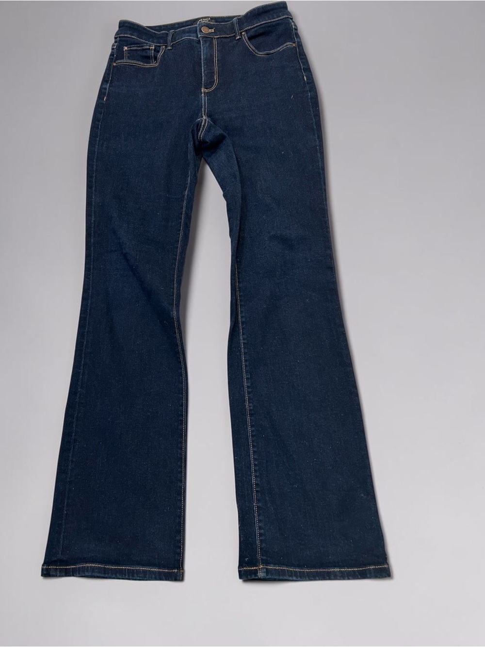 Ann Taylor The Slim Boot Curvy Fit Jeans - Dark Wash